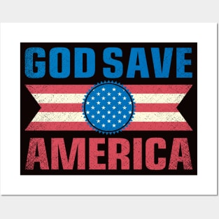 God Save America Posters and Art